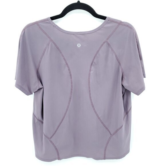 Lululemon Long Distance Short Sleeve Light Purple 10 - Picture 3 of 15